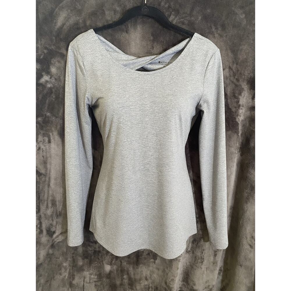 Athleta | Open Twist Back | Women’s Long Sleeve Shirt | Gray | Size Medium